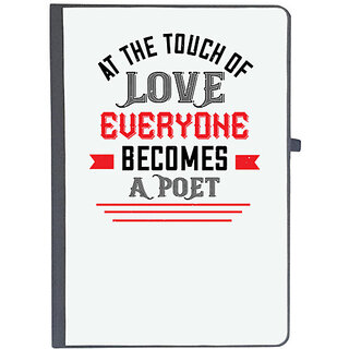                       UDNAG Ruled Notebook Diary 'Love | at the touch of love', [A5 80Pages 80GSM]                                              
