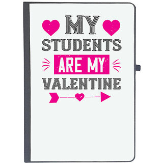                       UDNAG Ruled Notebook Diary 'Students | my student are my valentine', [A5 80Pages 80GSM]                                              