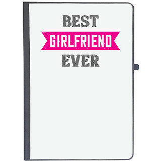                       UDNAG Ruled Notebook Diary 'Girlfriend | best girlfriend ever', [A5 80Pages 80GSM]                                              