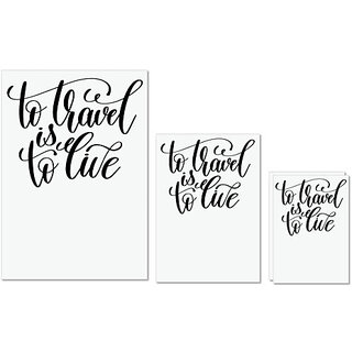 UDNAG Untearable Waterproof Stickers 155GSM 'To travel is to live' A4 x 1pc, A5 x 1pc & A6 x 2pc UDNAG Untearable Waterproof Stickers 155GSM 'To travel is to live' A4 x 1pc, A5 x 1pc & A6 x 2pc