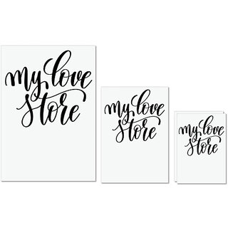 UDNAG Untearable Waterproof Stickers 155GSM 'My love store' A4 x 1pc, A5 x 1pc & A6 x 2pc UDNAG Untearable Waterproof Stickers 155GSM 'My love store' A4 x 1pc, A5 x 1pc & A6 x 2pc
