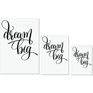 UDNAG Untearable Waterproof Stickers 155GSM 'Calligraphy | Dream big' A4 x 1pc, A5 x 1pc & A6 x 2pc UDNAG Untearable Waterproof Stickers 155GSM 'Calligraphy | Dream big' A4 x 1pc, A5 x 1pc & A6 x 2pc