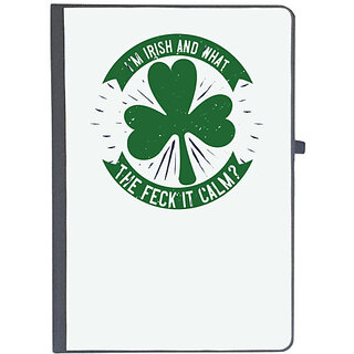                       UDNAG Ruled Notebook Diary 'Irish | im irish and what the feck it calm', [A5 80Pages 80GSM]                                              