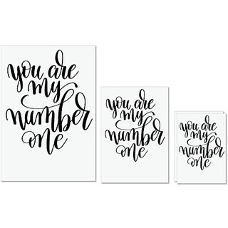                      UDNAG Untearable Waterproof Stickers 155GSM 'You are my number one' A4 x 1pc, A5 x 1pc & A6 x 2pc                                              