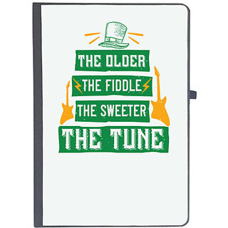                       UDNAG Ruled Notebook Diary 'Music | the older the fiddle the sweetrt the tune', [A5 80Pages 80GSM]                                              