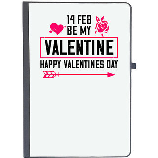                       UDNAG Ruled Notebook Diary 'Valentines Day | 14 feb bemy valentine happy valentine day', [A5 80Pages 80GSM]                                              