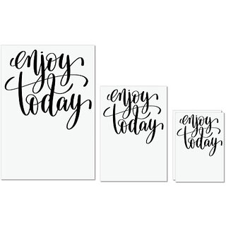 UDNAG Untearable Waterproof Stickers 155GSM 'Enjoy today' A4 x 1pc, A5 x 1pc & A6 x 2pc UDNAG Untearable Waterproof Stickers 155GSM 'Enjoy today' A4 x 1pc, A5 x 1pc & A6 x 2pc