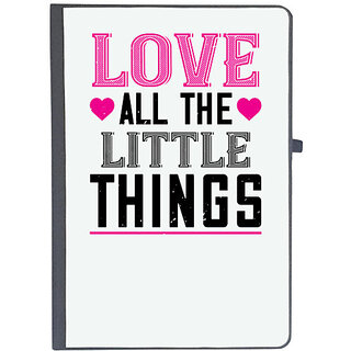                       UDNAG Ruled Notebook Diary 'Love | love all the little thing', [A5 80Pages 80GSM]                                              