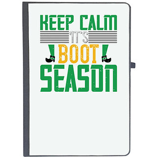                       UDNAG Ruled Notebook Diary 'Keep Calm | keep calm its boot season', [A5 80Pages 80GSM]                                              