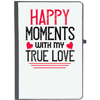                       UDNAG Ruled Notebook Diary 'Valentines Day | happy moment whith my true love', [A5 80Pages 80GSM]                                              