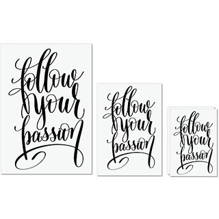 UDNAG Untearable Waterproof Stickers 155GSM 'Follow your passion' A4 x 1pc, A5 x 1pc & A6 x 2pc UDNAG Untearable Waterproof Stickers 155GSM 'Follow your passion' A4 x 1pc, A5 x 1pc & A6 x 2pc