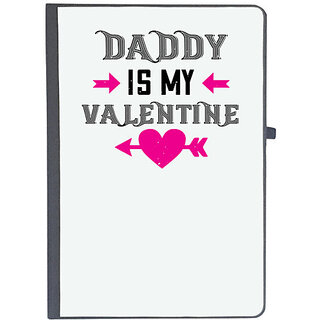                       UDNAG Ruled Notebook Diary 'Daddy | daddy is my valentine', [A5 80Pages 80GSM]                                              