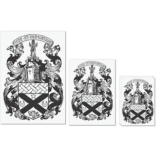 UDNAG Untearable Waterproof Stickers 155GSM 'Logo | FIDE ET INDUSTRIA' A4 x 1pc, A5 x 1pc & A6 x 2pc UDNAG Untearable Waterproof Stickers 155GSM 'Logo | FIDE ET INDUSTRIA' A4 x 1pc, A5 x 1pc & A6 x 2pc