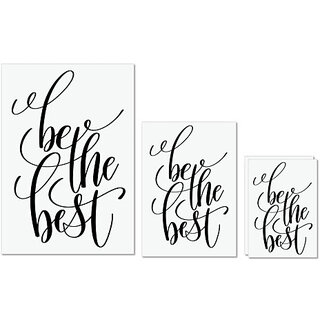                       UDNAG Untearable Waterproof Stickers 155GSM 'Be the Best' A4 x 1pc, A5 x 1pc & A6 x 2pc                                              