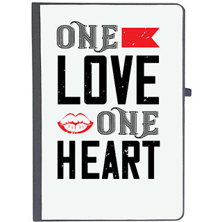                       UDNAG Ruled Notebook Diary 'Love | one love one heart', [A5 80Pages 80GSM]                                              