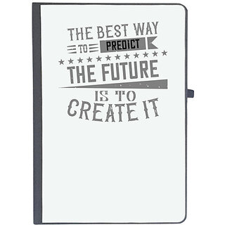                       UDNAG Ruled Notebook Diary 'Future | The best way to predict the future is to create it', [A5 80Pages 80GSM]                                              