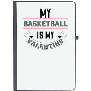                       UDNAG Ruled Notebook Diary 'Basketball | my basketball is my valentine', [A5 80Pages 80GSM]                                              