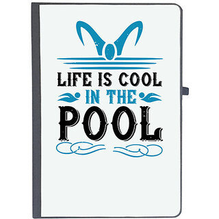                       UDNAG Ruled Notebook Diary 'Swimming | life is cool in the pool', [A5 80Pages 80GSM]                                              