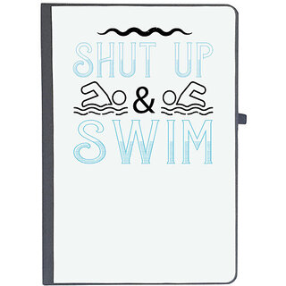                      UDNAG Ruled Notebook Diary 'Swimming | Shut up & swim', [A5 80Pages 80GSM]                                              