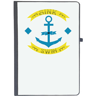                       UDNAG Ruled Notebook Diary 'Swimming | Sink or swim', [A5 80Pages 80GSM]                                              