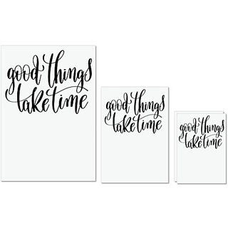 UDNAG Untearable Waterproof Stickers 155GSM 'Calligraphy | Good things take time' A4 x 1pc, A5 x 1pc & A6 x 2pc UDNAG Untearable Waterproof Stickers 155GSM 'Calligraphy | Good things take time' A4 x 1pc, A5 x 1pc & A6 x 2pc