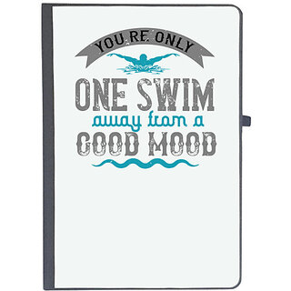                       UDNAG Ruled Notebook Diary 'Swimming | Youre only one swim', [A5 80Pages 80GSM]                                              