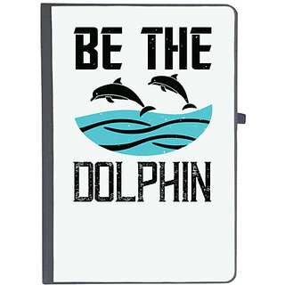                       UDNAG Ruled Notebook Diary 'Swimming | be the dolphin 2', [A5 80Pages 80GSM]                                              