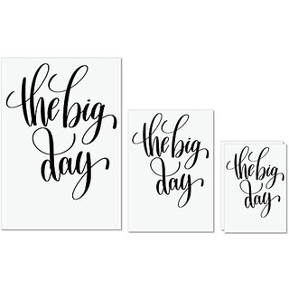                       UDNAG Untearable Waterproof Stickers 155GSM 'The big day' A4 x 1pc, A5 x 1pc & A6 x 2pc                                              