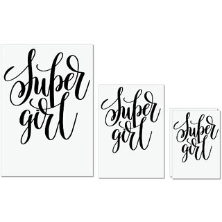 UDNAG Untearable Waterproof Stickers 155GSM 'Super girl' A4 x 1pc, A5 x 1pc & A6 x 2pc UDNAG Untearable Waterproof Stickers 155GSM 'Super girl' A4 x 1pc, A5 x 1pc & A6 x 2pc