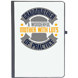                       UDNAG Ruled Notebook Diary 'Grand Mother | Grandmother a wonderful mother with lots of practice', [A5 80Pages 80GSM]                                              