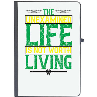                       UDNAG Ruled Notebook Diary 'Love | The unexamined life is not worth living', [A5 80Pages 80GSM]                                              
