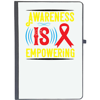                       UDNAG Ruled Notebook Diary 'Awareness | Awareness is empowering-02', [A5 80Pages 80GSM]                                              