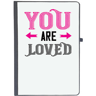                       UDNAG Ruled Notebook Diary 'Love | you are loved', [A5 80Pages 80GSM]                                              