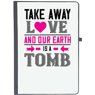                       UDNAG Ruled Notebook Diary 'Love | take awey love and out earth', [A5 80Pages 80GSM]                                              