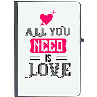                       UDNAG Ruled Notebook Diary 'Love | all you need is love', [A5 80Pages 80GSM]                                              