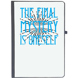                       UDNAG Ruled Notebook Diary 'Mystery | The final mystery is oneself', [A5 80Pages 80GSM]                                              