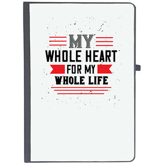                       UDNAG Ruled Notebook Diary 'Love | my whole heart for my whole life', [A5 80Pages 80GSM]                                              