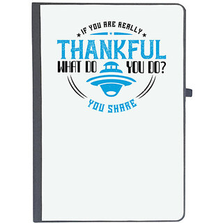                       UDNAG Ruled Notebook Diary 'Thanks Giving | If you are really thankful, what do you do You share', [A5 80Pages 80GSM]                                              