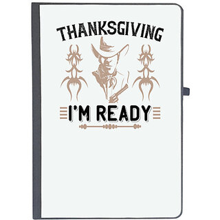                       UDNAG Ruled Notebook Diary 'Thanks Giving | Thanks giving i'm ready', [A5 80Pages 80GSM]                                              