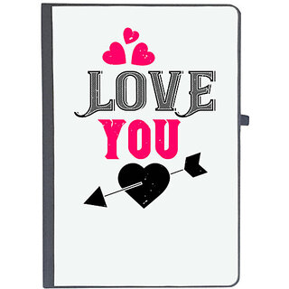                       UDNAG Ruled Notebook Diary 'Love | love you', [A5 80Pages 80GSM]                                              