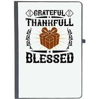                       UDNAG Ruled Notebook Diary 'Thanks Giving | Grateful thankfull blessed', [A5 80Pages 80GSM]                                              