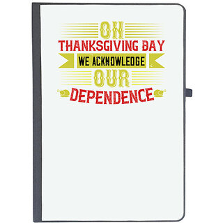                       UDNAG Ruled Notebook Diary 'Thanks Giving | On Thanksgiving Day we acknowledge our dependence', [A5 80Pages 80GSM]                                              