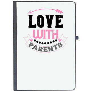                       UDNAG Ruled Notebook Diary 'Love | love with parents', [A5 80Pages 80GSM]                                              