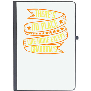                       UDNAG Ruled Notebook Diary 'Grand Mother | Theres no place like home except Grandmas', [A5 80Pages 80GSM]                                              
