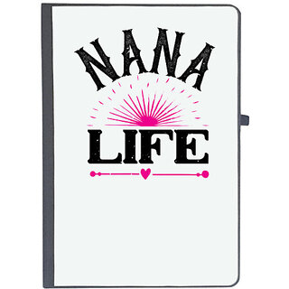                       UDNAG Ruled Notebook Diary 'Grand Father | nana life', [A5 80Pages 80GSM]                                              