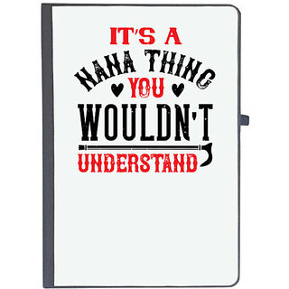                       UDNAG Ruled Notebook Diary 'Nana | its a nana thing you wouldnt underatand', [A5 80Pages 80GSM]                                              