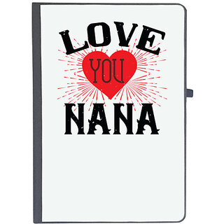                       UDNAG Ruled Notebook Diary 'Grand Father | LOVE YOU NANA', [A5 80Pages 80GSM]                                              