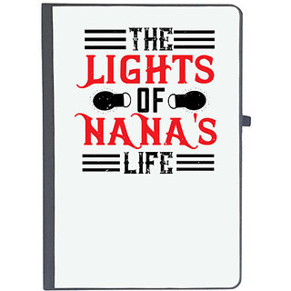                      UDNAG Ruled Notebook Diary 'Grand Father | 02 THE LIGHTS OF NANAS LIFE', [A5 80Pages 80GSM]                                              