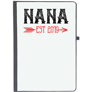                       UDNAG Ruled Notebook Diary 'Grand Father | NANA Est 2019', [A5 80Pages 80GSM]                                              