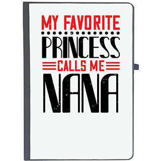                       UDNAG Ruled Notebook Diary 'Grand Father | 02 MY FAVORITE PRINCESS CALLME NANA', [A5 80Pages 80GSM]                                              